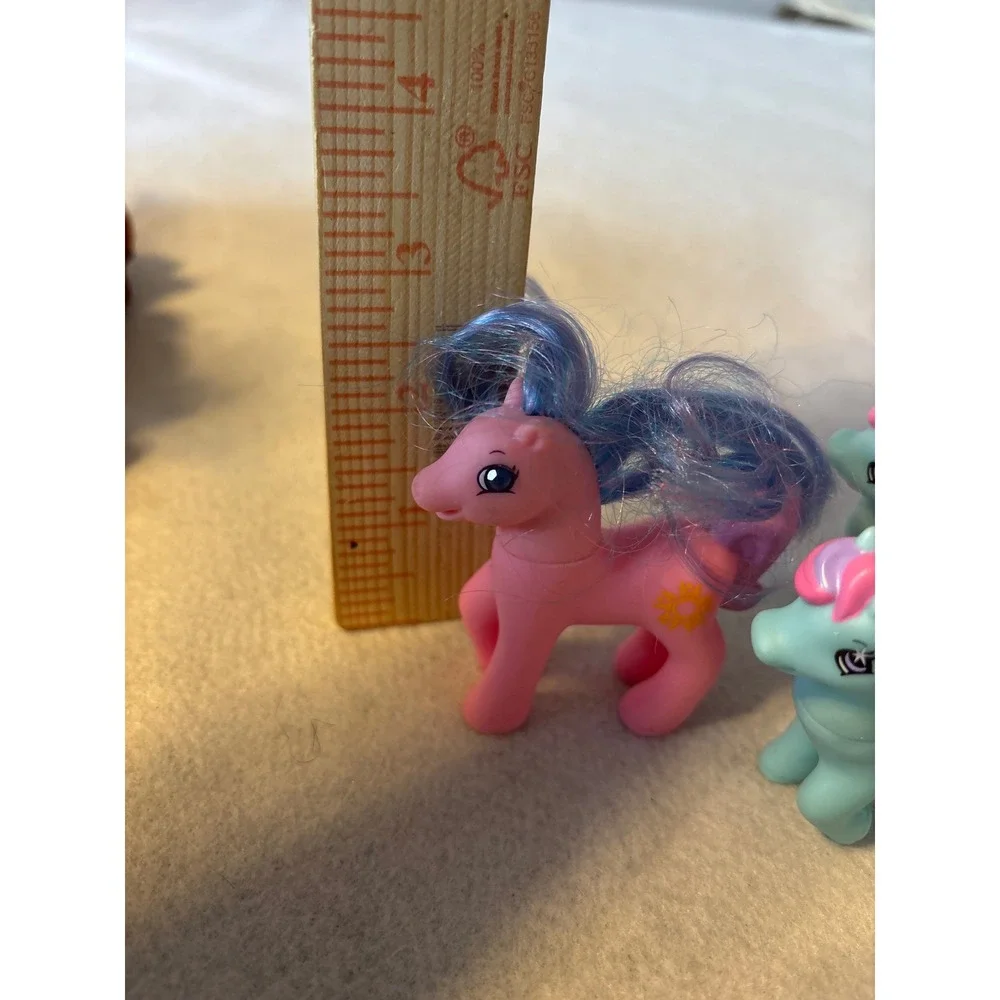 Vintage My Little Pony‎ Mini Horses Lot Pink Blue Hasbro 1996 McDonald's